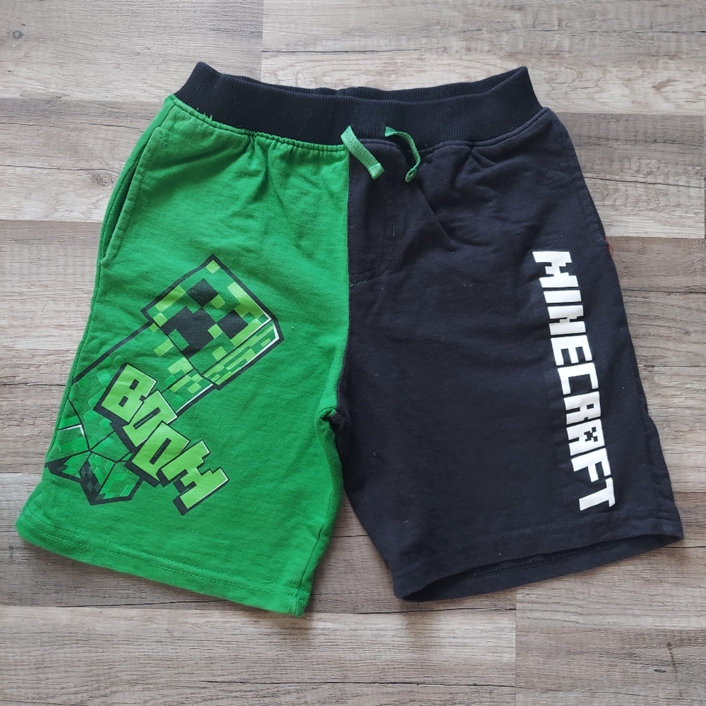 Minecraft & Nike Knit Shorts Small 6/7 - Picture 2 of 13